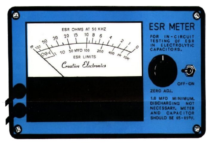 Protected Milliohmmeter Capacitor ESR Meter – Electronics Projects