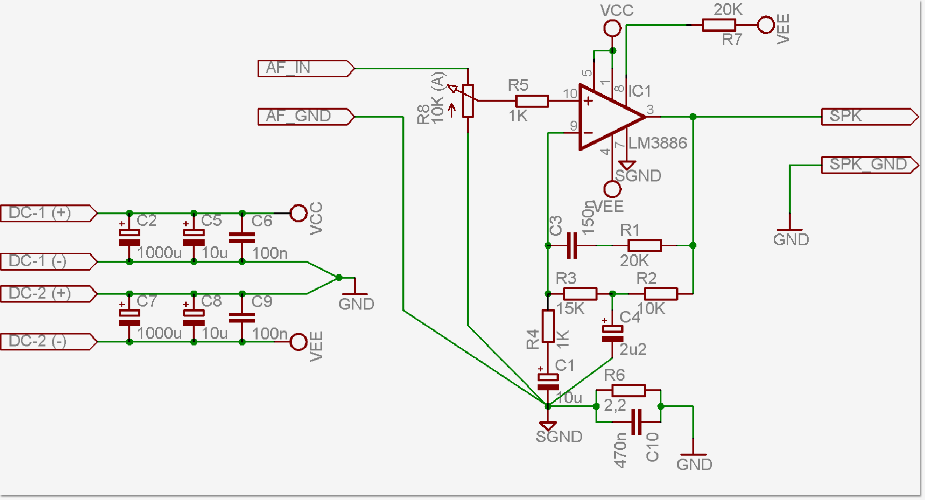 Lm3886tf схема усилителя