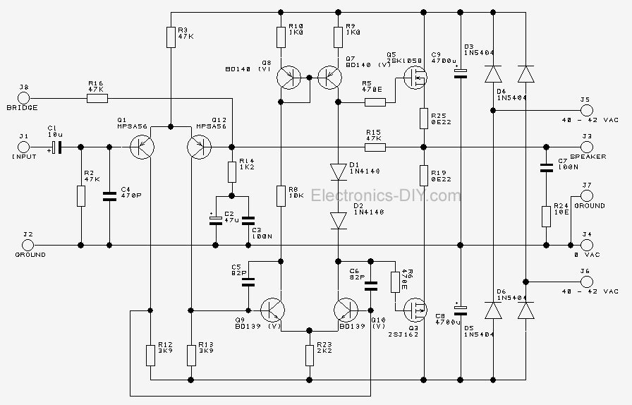 100W HI-FI MOSFET Amplifier