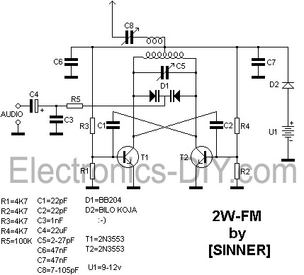 2 Watt FM Transmitter