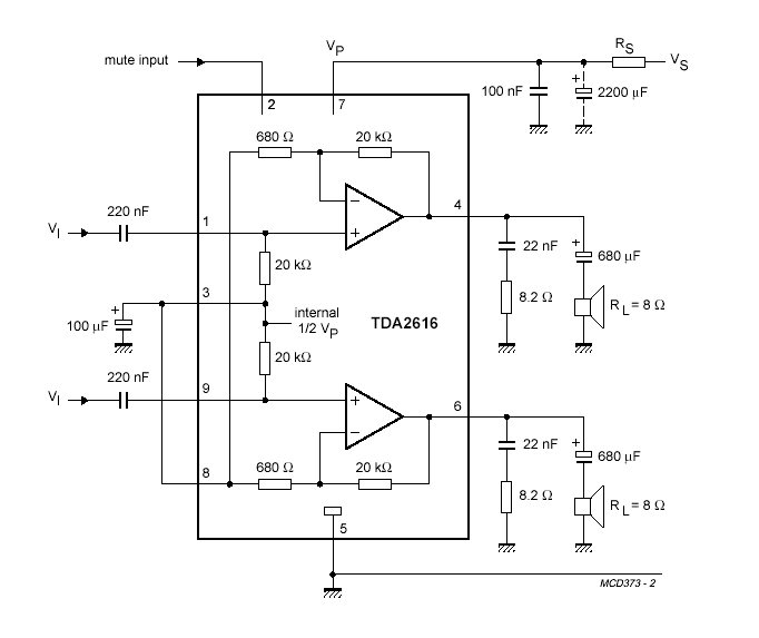 Tda2611a схема усилителя