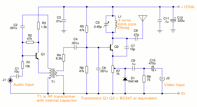 TV Transmitter Circuit