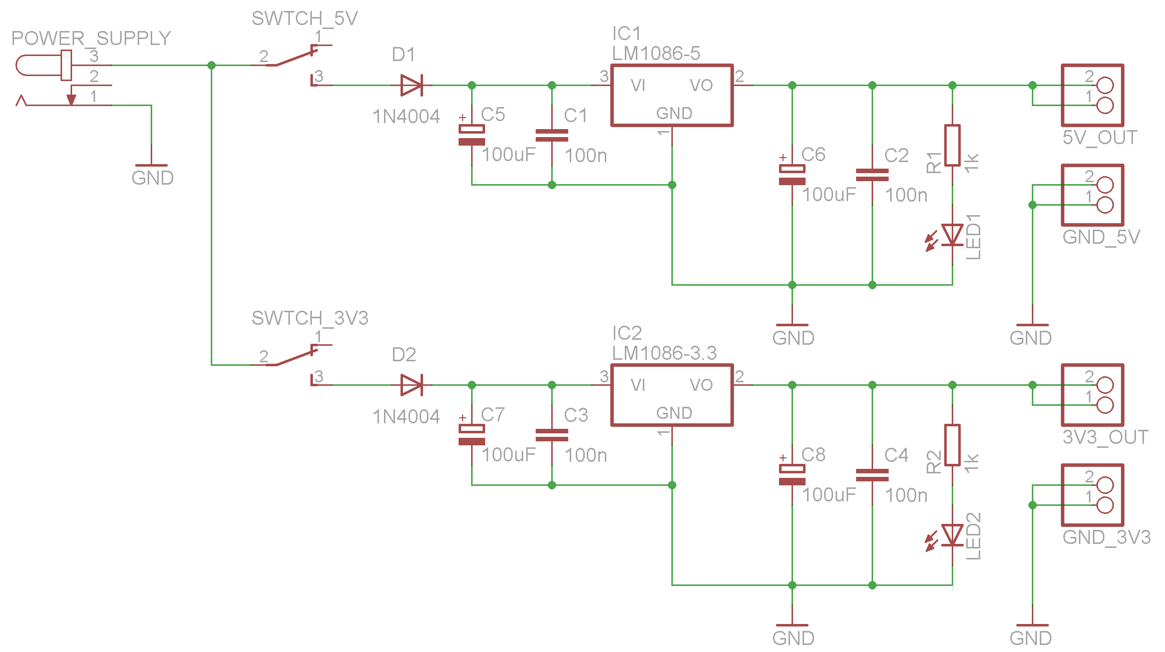 33v Power Supply Circuit Diagram 