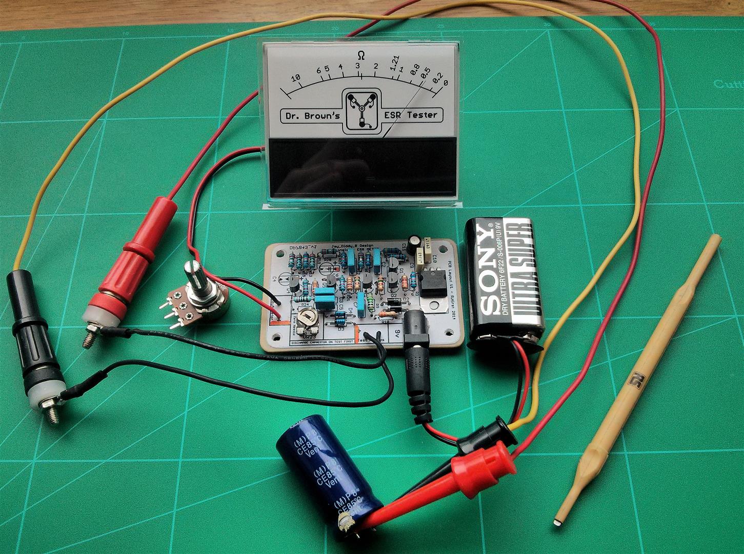 Capacitor ESR Tester