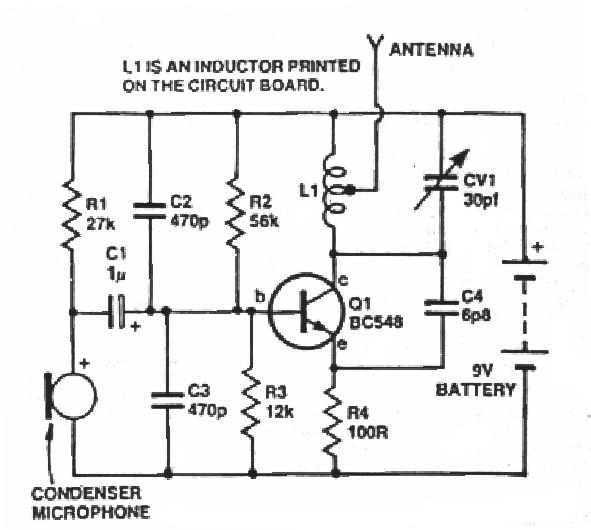 27 MHz Radio Transmitter using single Transistor