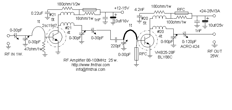 25W RF amplifier 