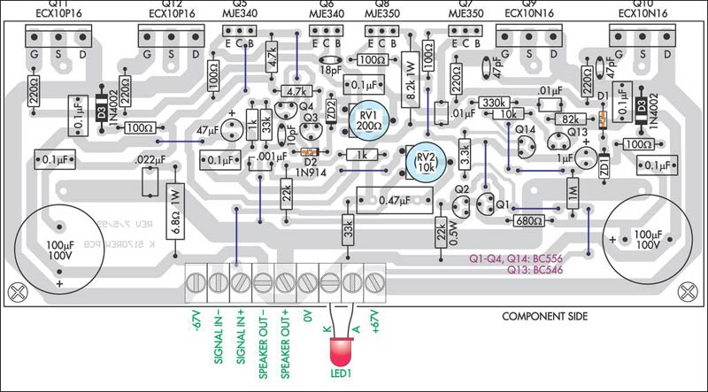 200W MOSFET Amplifier