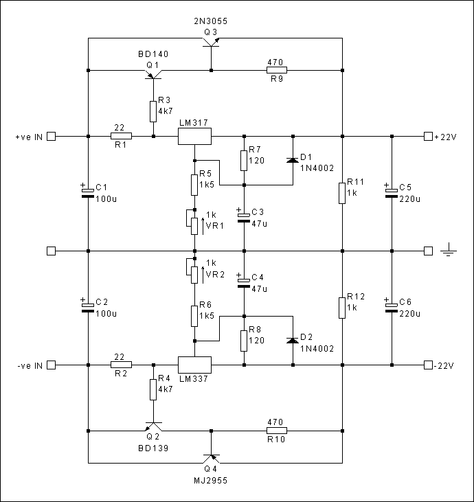 Lm317 схема усилителя