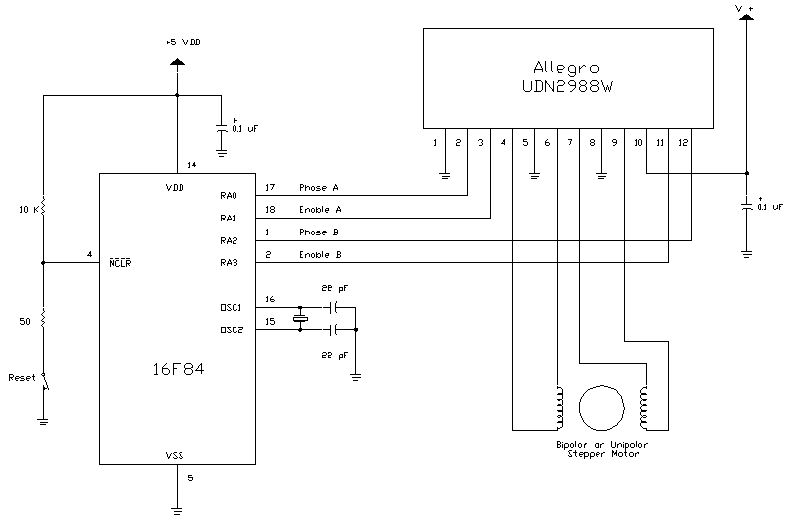 Driver Schematic 5V 2 Phase 20 Steps Details about   2 X Miniature Stepper Bipolar Motor 