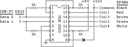 Stepper Motor Controller Connection Diagrams