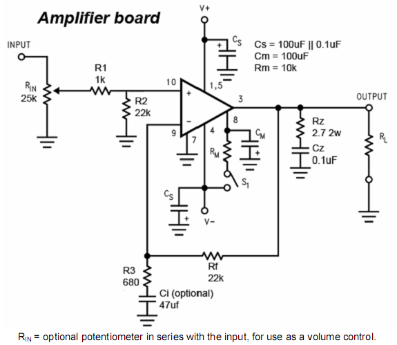 LM3886 Amplifier