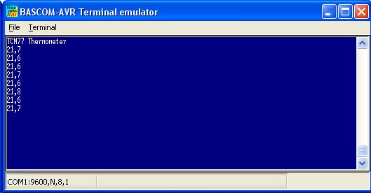 AVR Thermometer TCN77