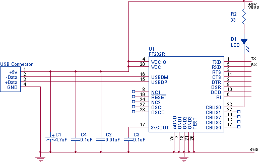 USB Serial Adapter RS-232