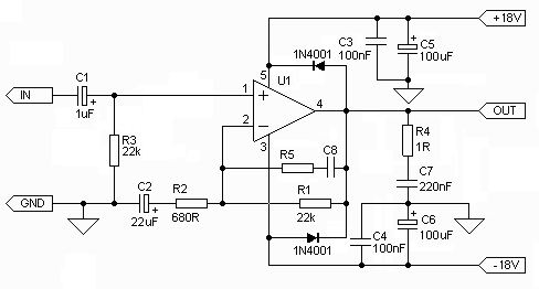 TDA2030 - 14W Single Chip Power Amplifier