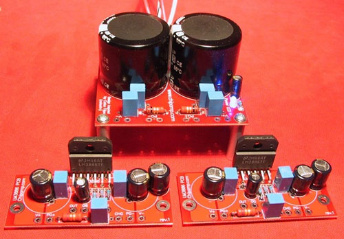 LM3886 Power Amp with DIY Chassis