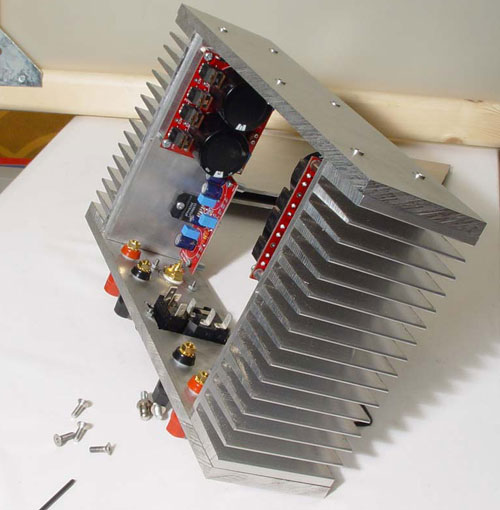 LM3886 Power Amp with DIY Chassis