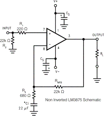 LM3875 Gainclone Amplifier