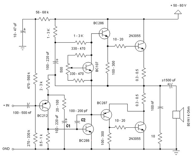 http://electronics-diy.com/schematics/60W_2N3055_Power_Amplifier.gif