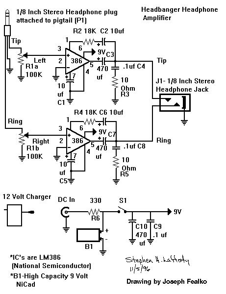 diy guitar headphone amp