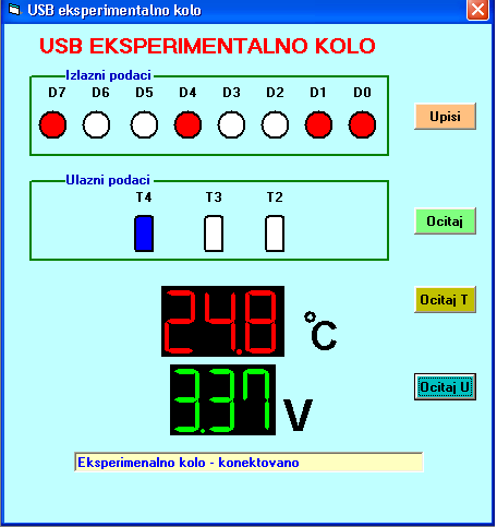 PIC18F2445 USB Experimental IO Board