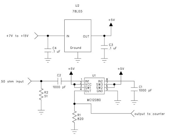 500MHz PIC Prescaler