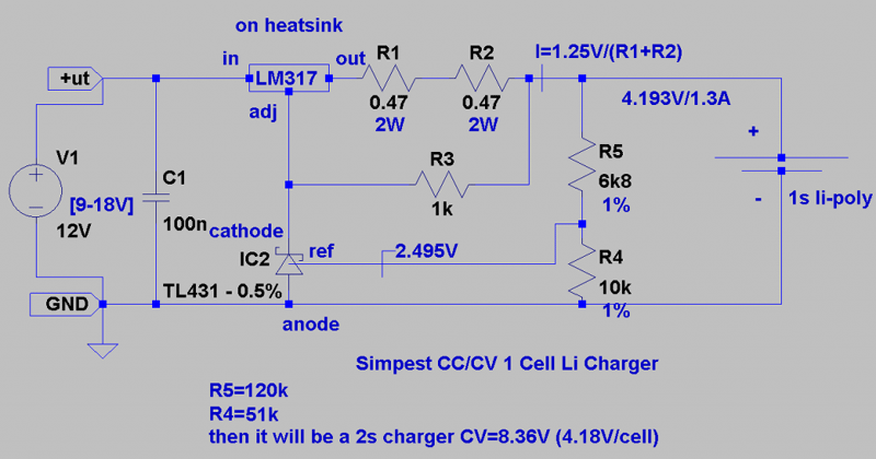 Simple Lithium-ion / Lipo Battery Charger