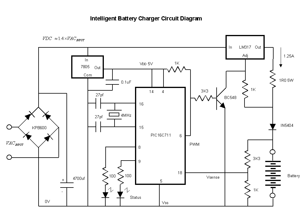 Intelligent NiCd NiMH Battery Charger