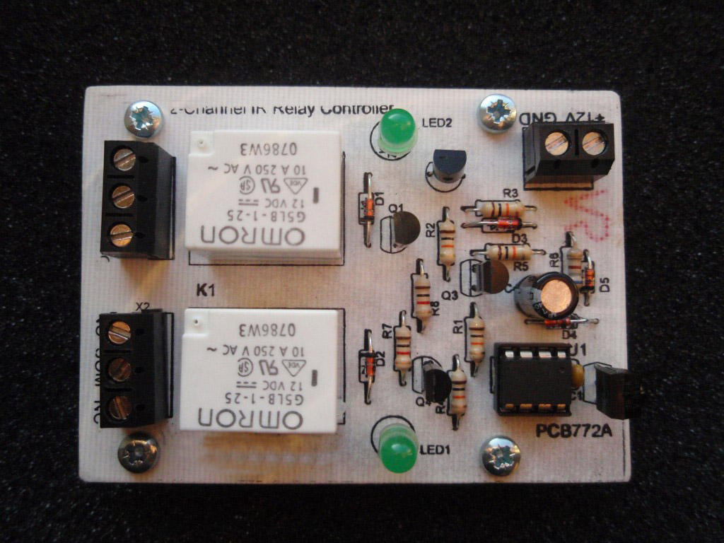 2-Channel IR Relay Controller