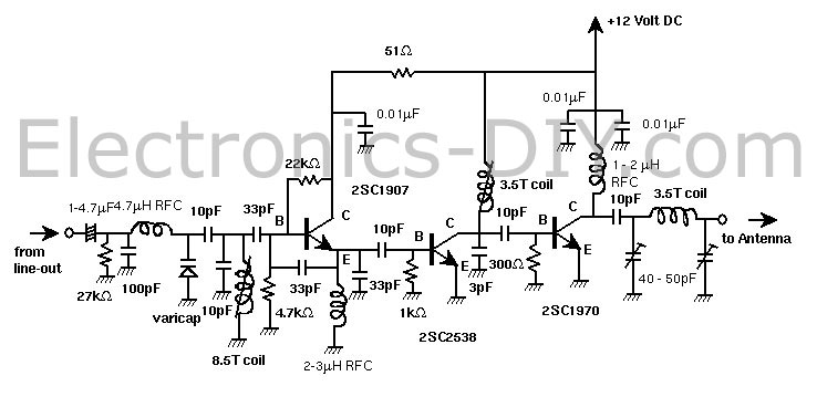 3W FM Transmitter Amplifier