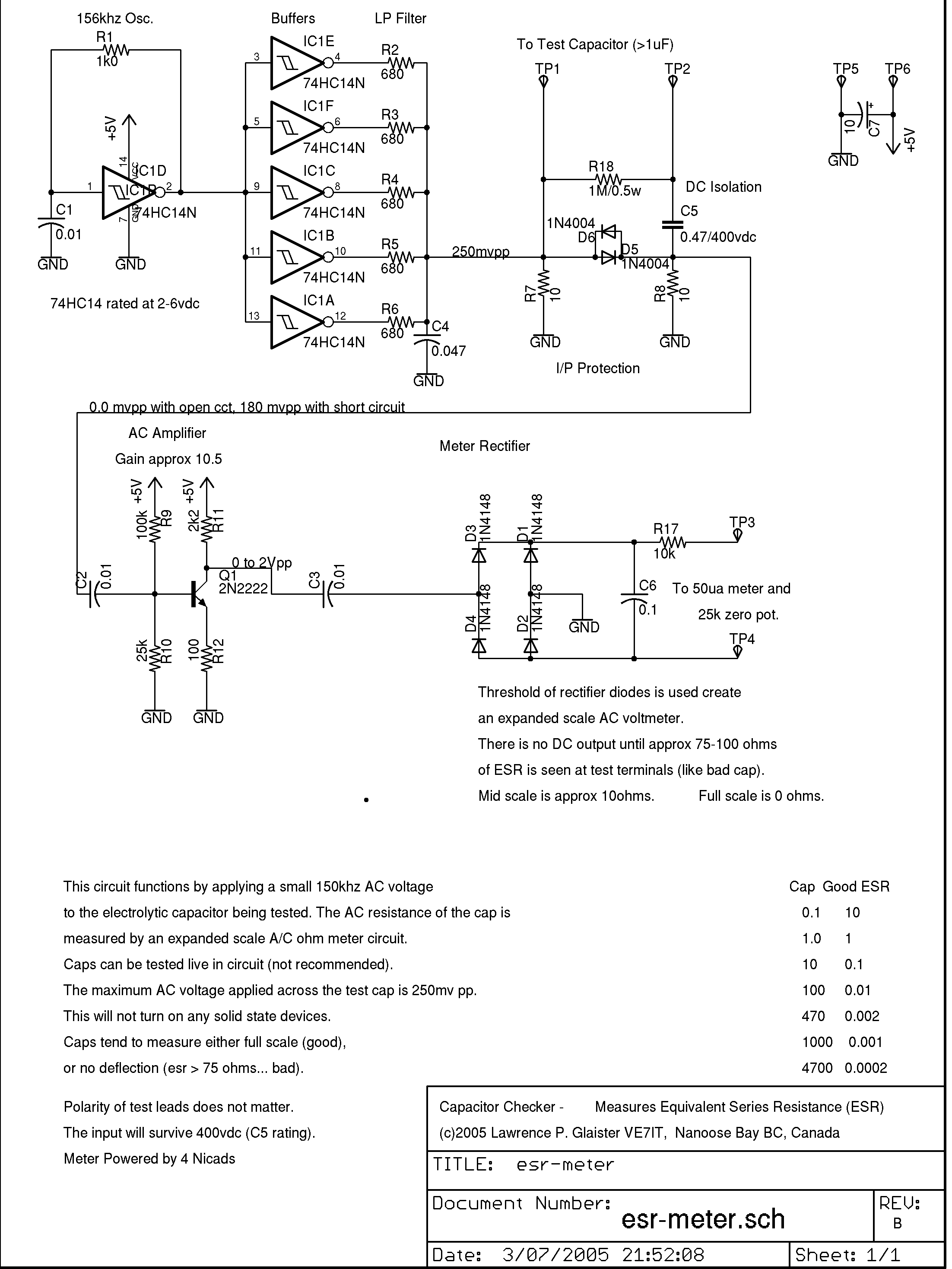 Testing Caps With A DIY ESR Meter