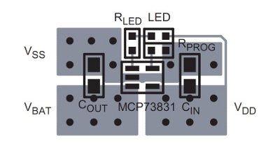 Microchip's Li-ion battery charger MCP73831 IC