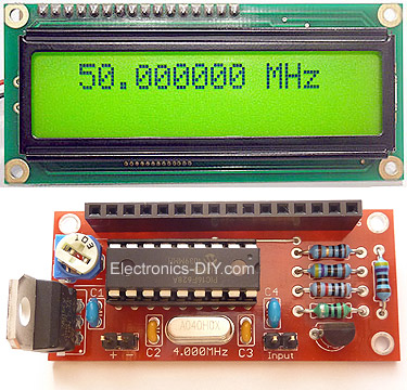 60MHz Frequency Meter / Counter PIC16F628A