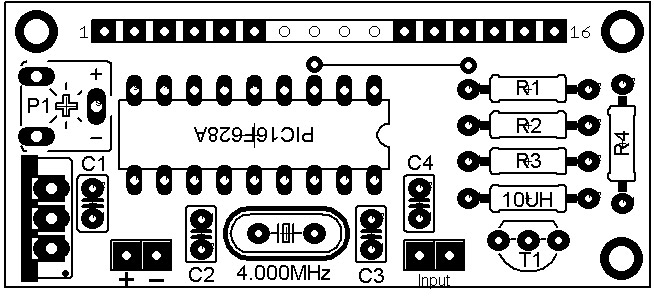 60MHz Frequency Meter / Counter PCB Layout