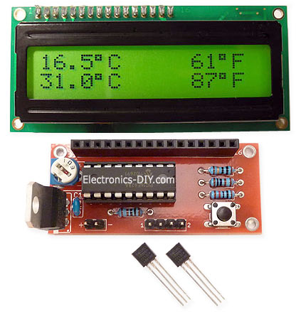 DS18S20 Dual Temperature Meter