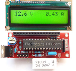 Volt Ampere Meter with 16F876 Microcontroller and LCD display