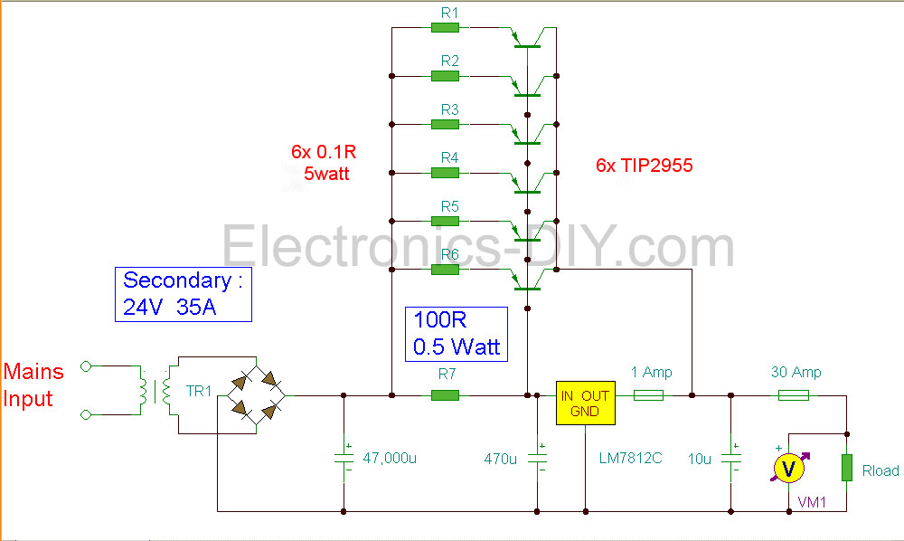 12v Power Supply 30a - Diy Ac To Dc Power Supply