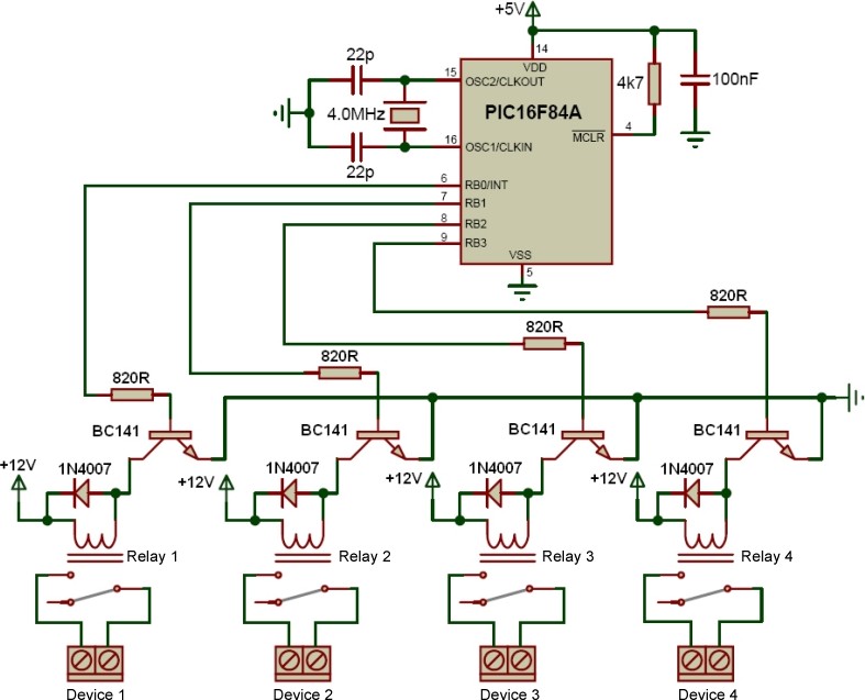 PIC Controlled Relay Driver