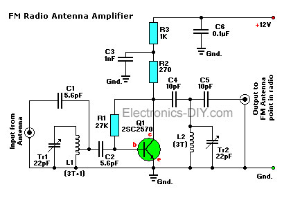 Active FM Antenna Booster