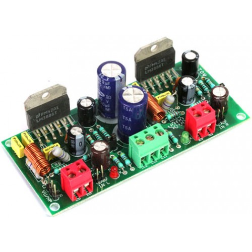 High Performance Stereo Audio Amplifier using LM3886