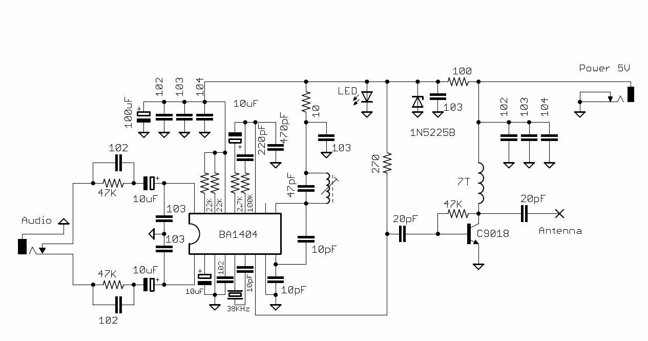 Stereo FM Transmitter with BA1404 IC