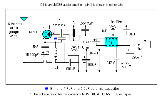 1 transistor fm radio