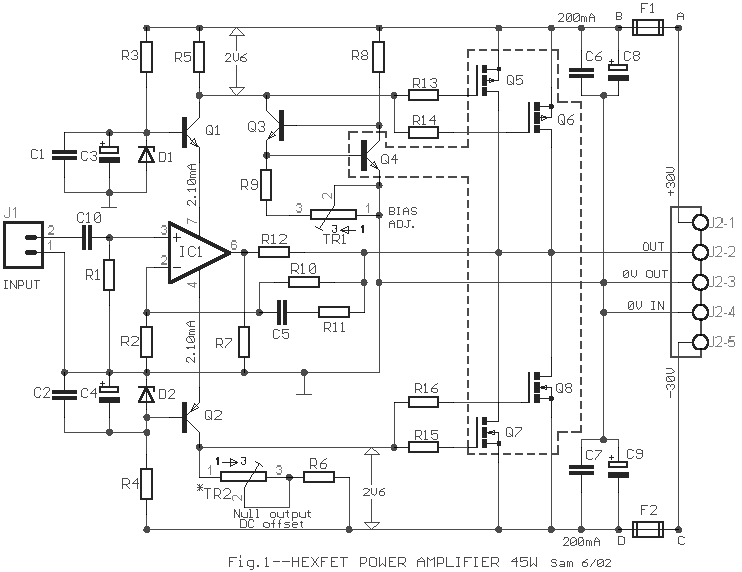 45W HEXFET Power Amplifier