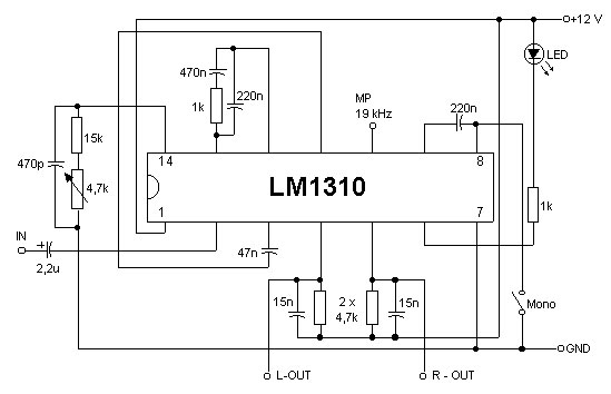 LM1310 FM Stereo Decoder
