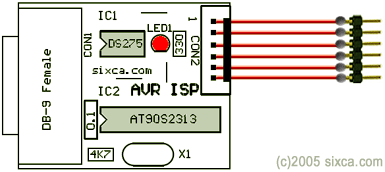 AVR ISP Programmer (In-Sytem programmer) for ATMEL