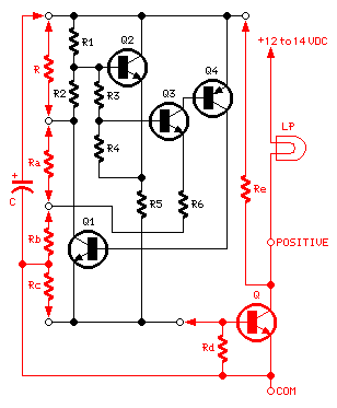 1.5V LED Flasher Oscillator