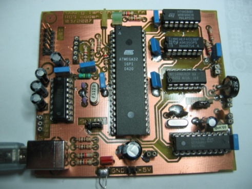 USB RDS Coder Board using ATmega32