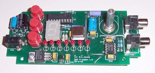 1Hz to 10MHz Sine/Square Function Generator based on the AD9835 and PIC16F628