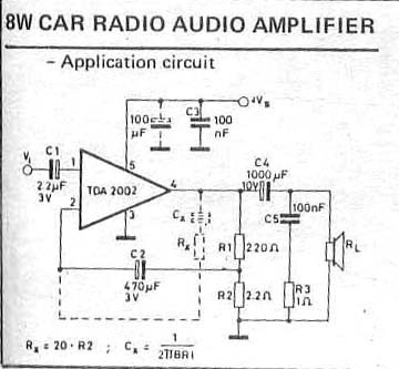 TDA2002 8W Car Radio Power Amplifier