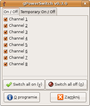 USB-PC  8-CH Power Switch