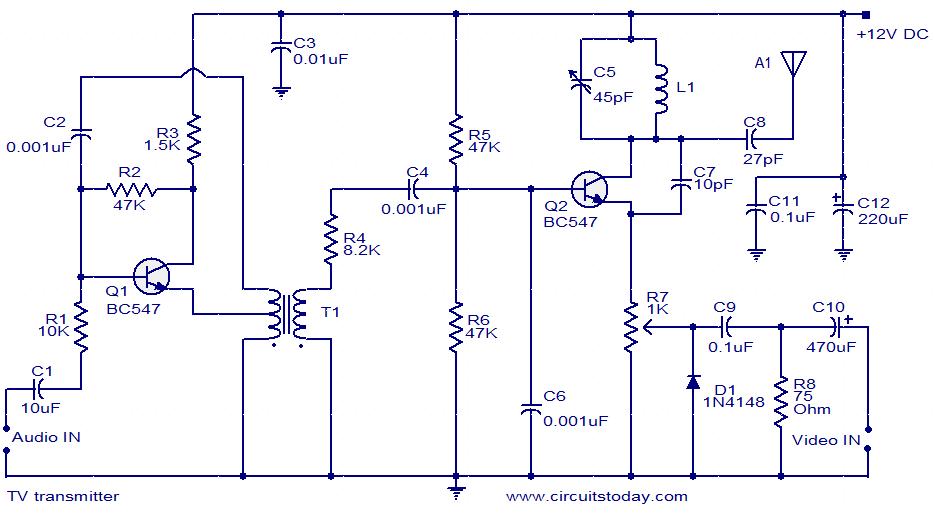 TV transmitter circuit